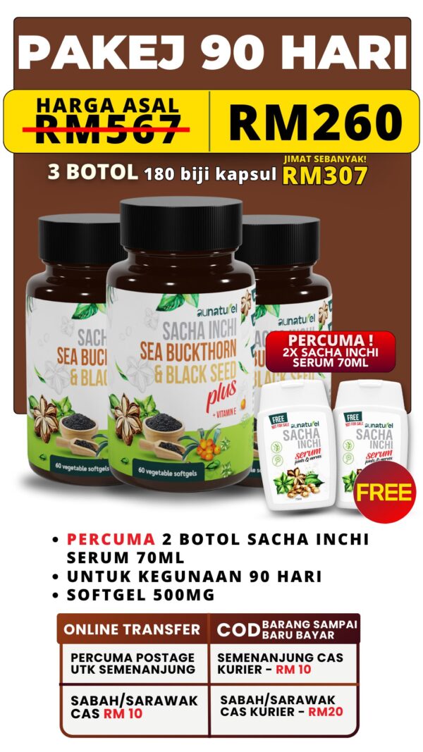 PAKEJ 3 BOTOL 90 HARI SOFTGEL